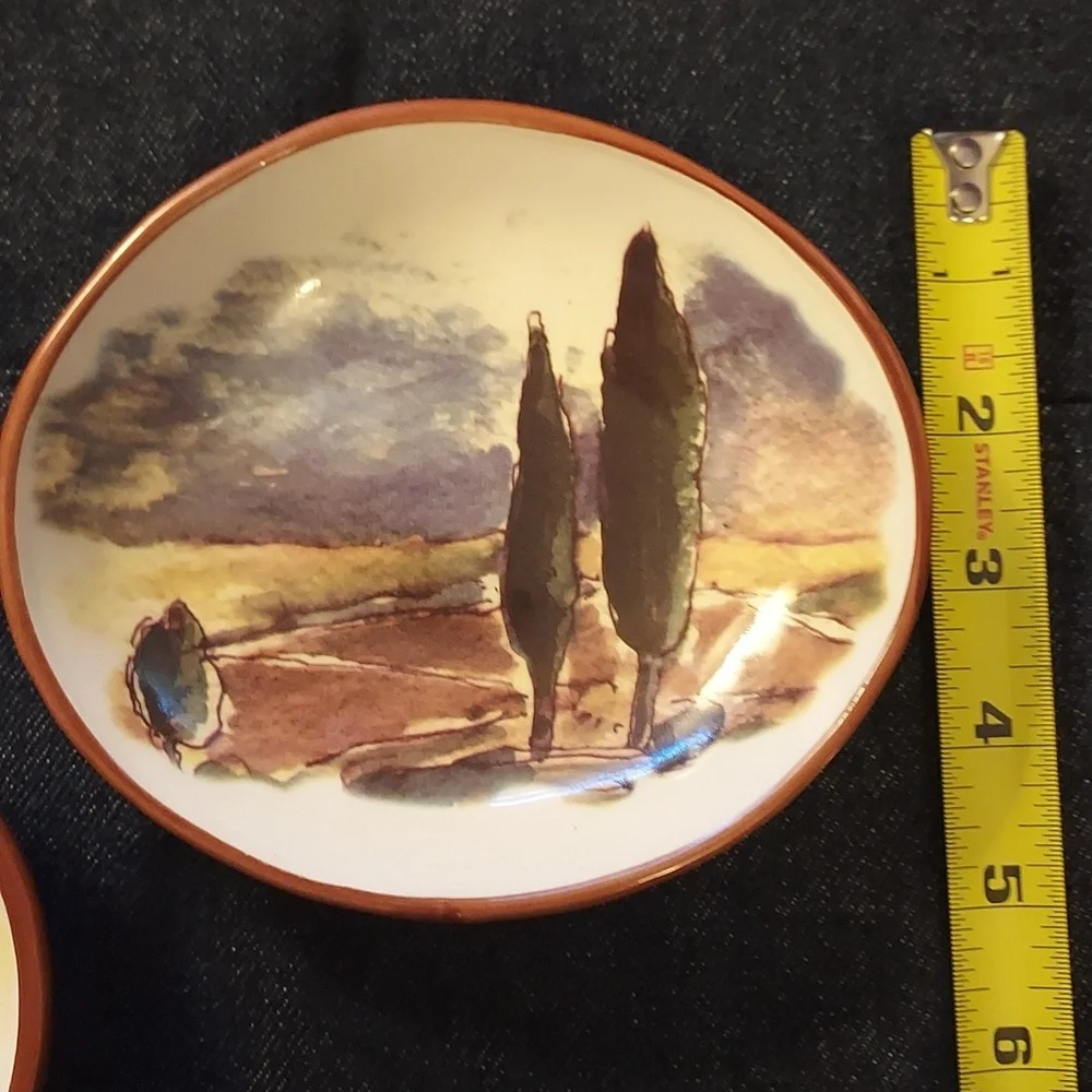 William Sonoma Dipping Bowls Tuscan Theme set of 2